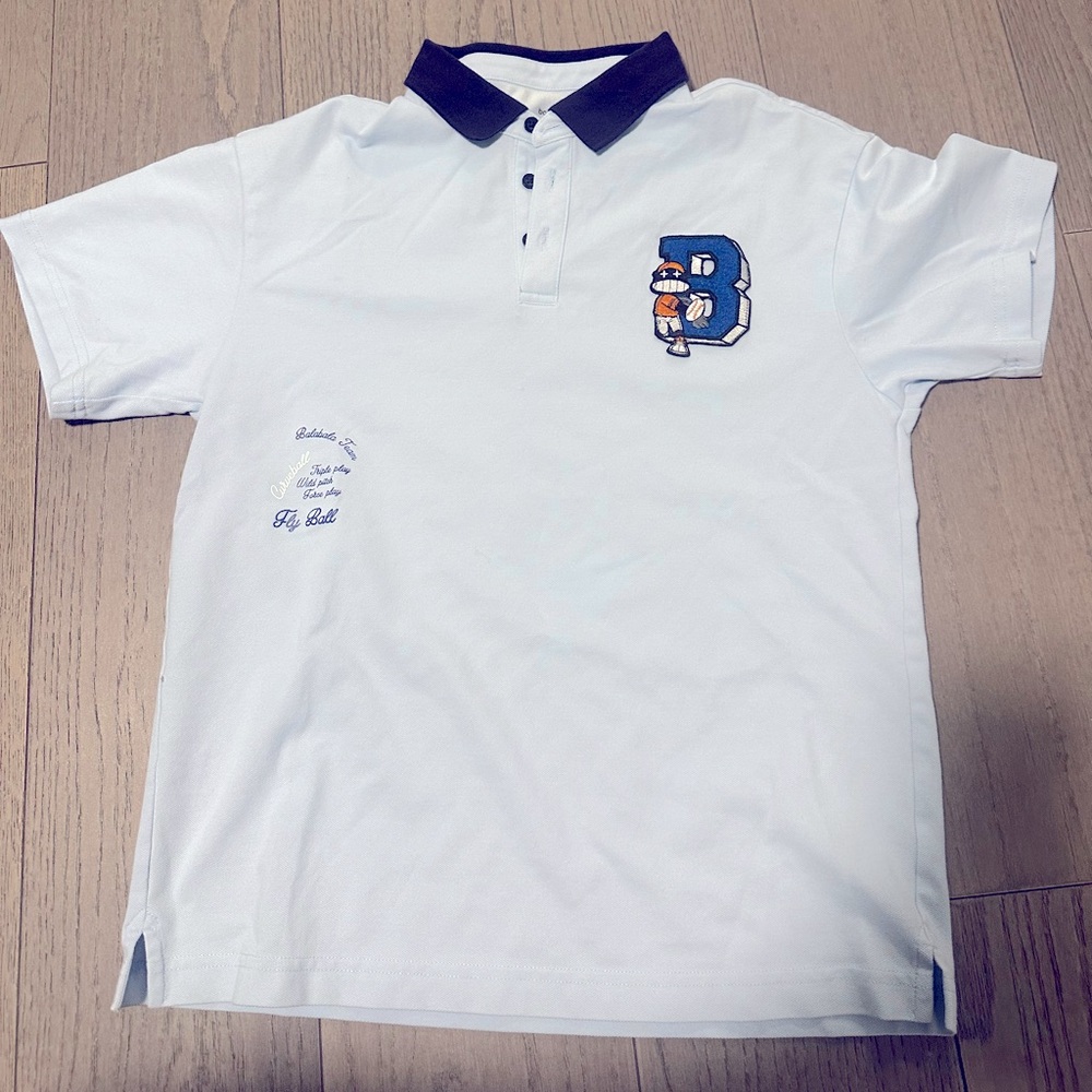 Light blue polo shirt